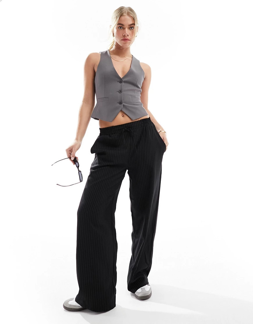 ASOS DESIGN tailored vest in gray | ASOS (Global)