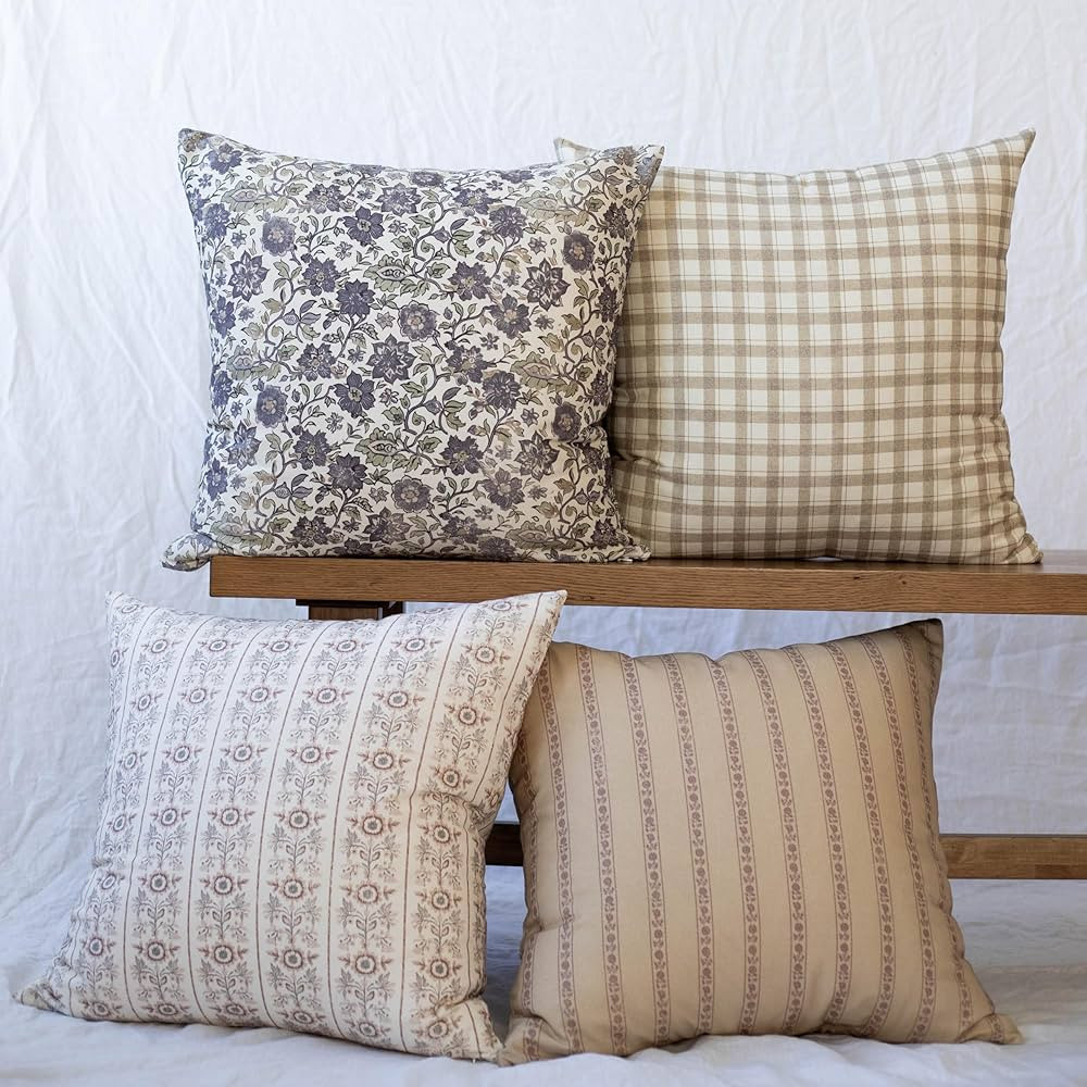 Woven Nook - 4 Pack - Modern & Luxurious Decorative Throw Pillow Covers - Durable Quality & Machi... | Amazon (US)