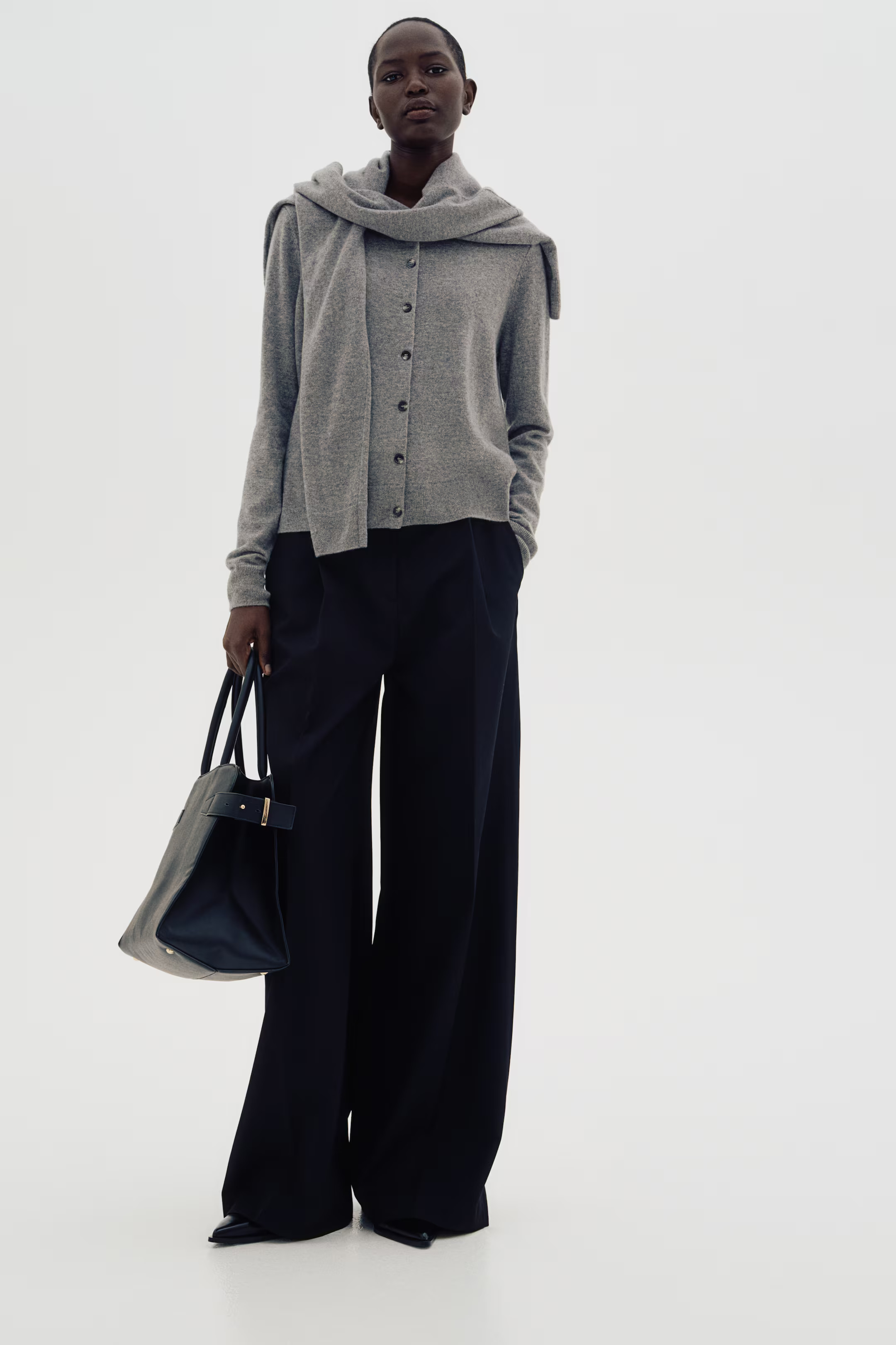 Cashmere cardigan - Grey marl - Ladies | H&M GB | H&M (UK, MY, IN, SG, PH, TW, HK)