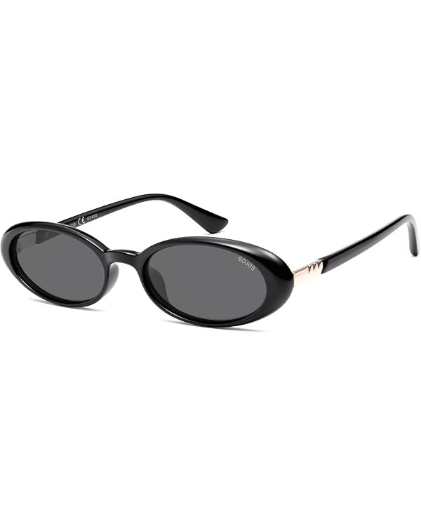 SOJOS Polarized Oval Sunglasses for Women, Chic 90s Vintage, UV400 Lightweight Retro Frame Sunnie... | Amazon (US)