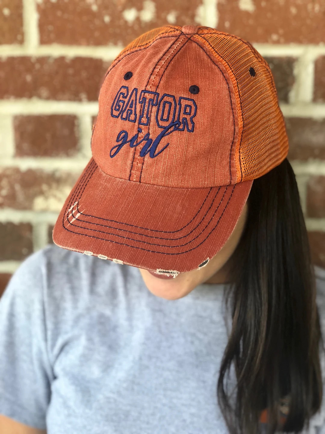 Gator Girl Trucker Hat, Gator Colors, Florida Pride, Embroidered Hat, Mother's Day, Adjustable Ba... | Etsy (US)