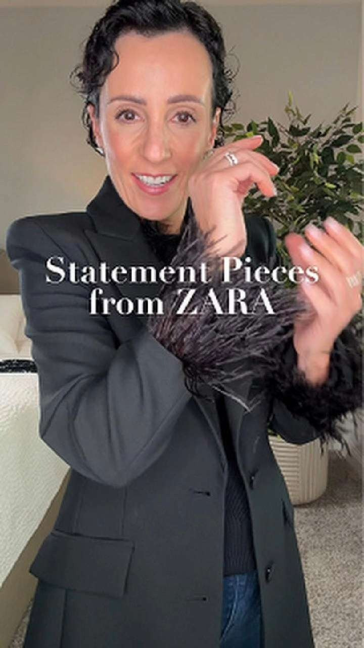 Took a quick detour into Zara after a long day… and of course I found a few fun pieces. This feather top is such a moment — festive, easy, and perfect with jeans for New Year’s, date night, or a holiday party. Zara really does know how to make statement pieces at great prices. 

 #LTKHoliday #LTKgrwm #LTKootd