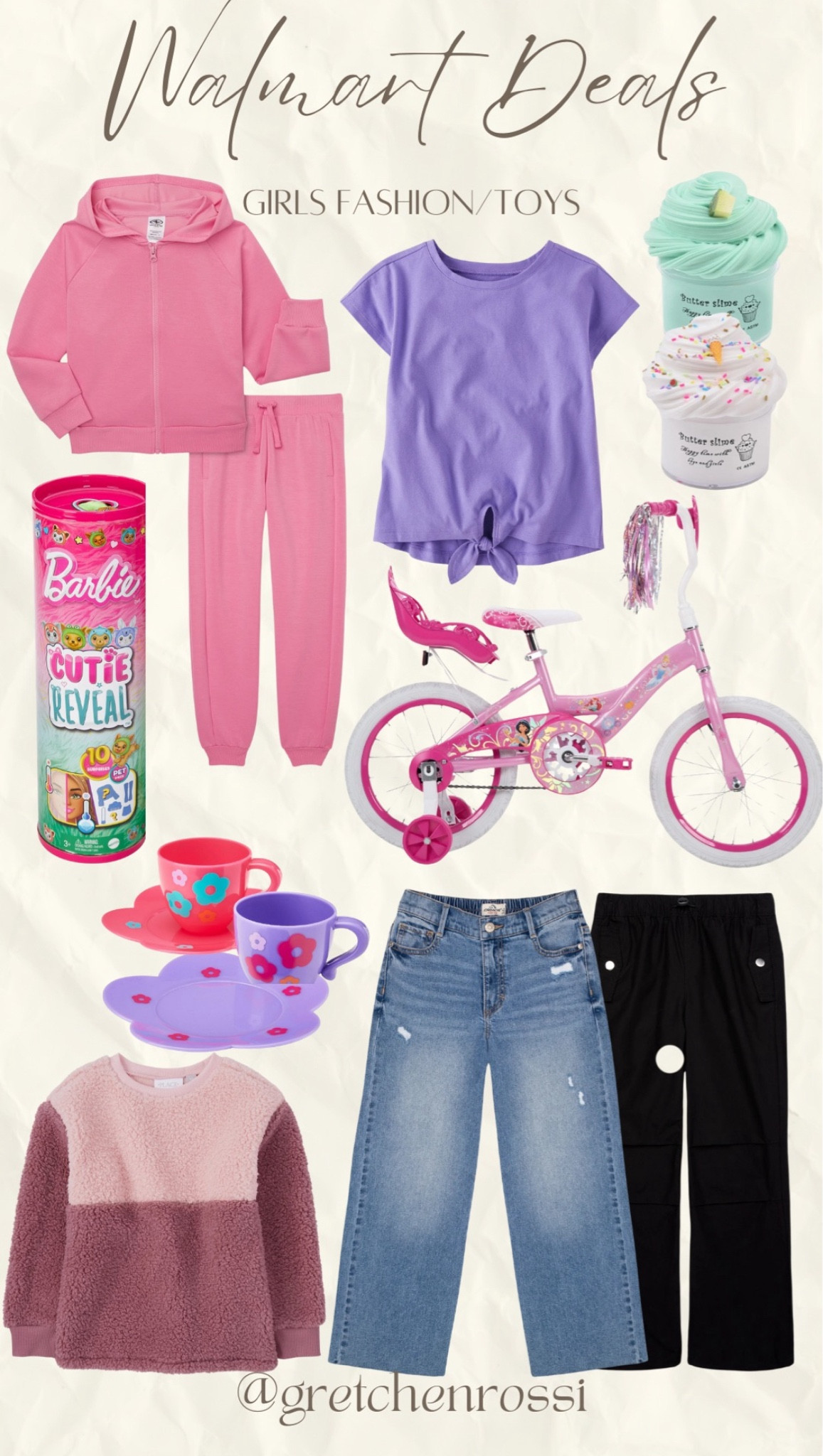 All of these are any little girls dreams!! The cutest outfits and the most fun toys! 

Girls outfit, toys, barbie doll, bicycle, girls jeans, affordable fashionn

#LTKKids #LTKStyleTip #LTKSaleAlert