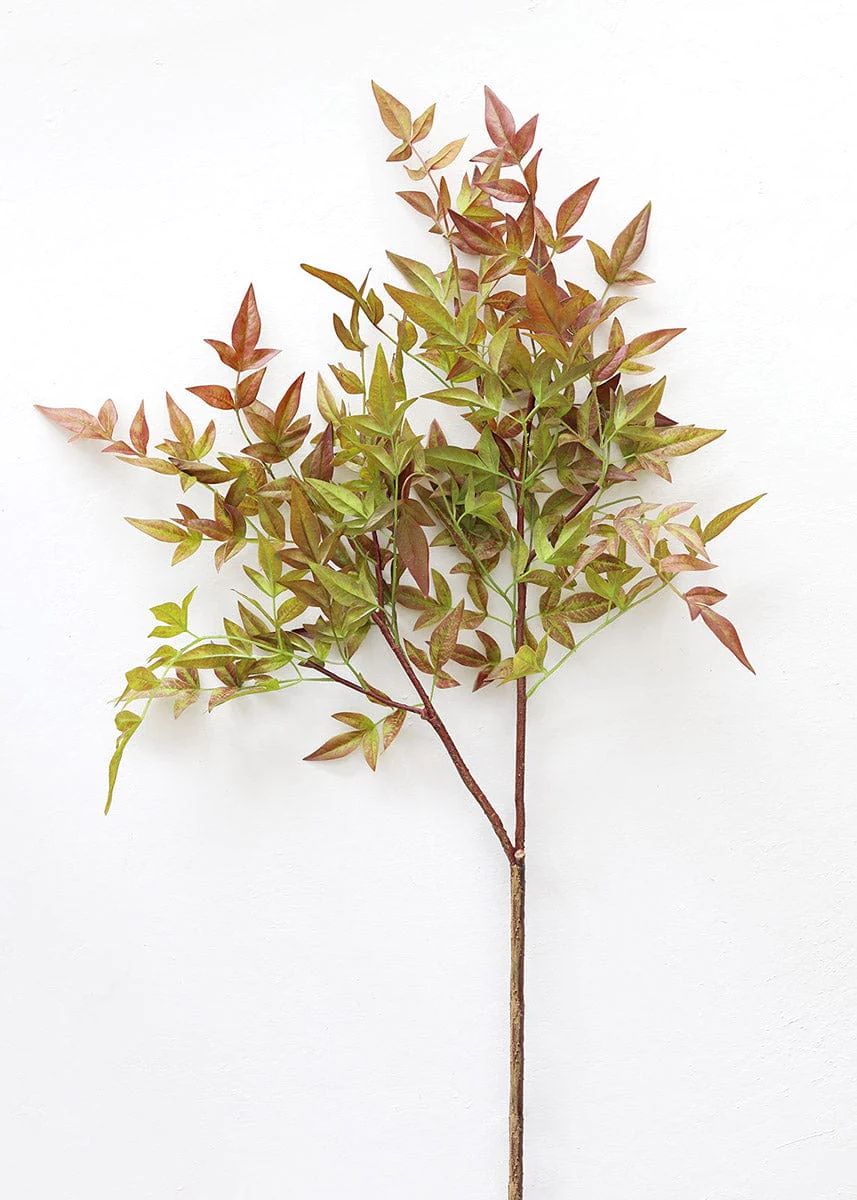 Tall Nandina Leaf Branch | Artificial Green Stems at Afloral.com | Afloral