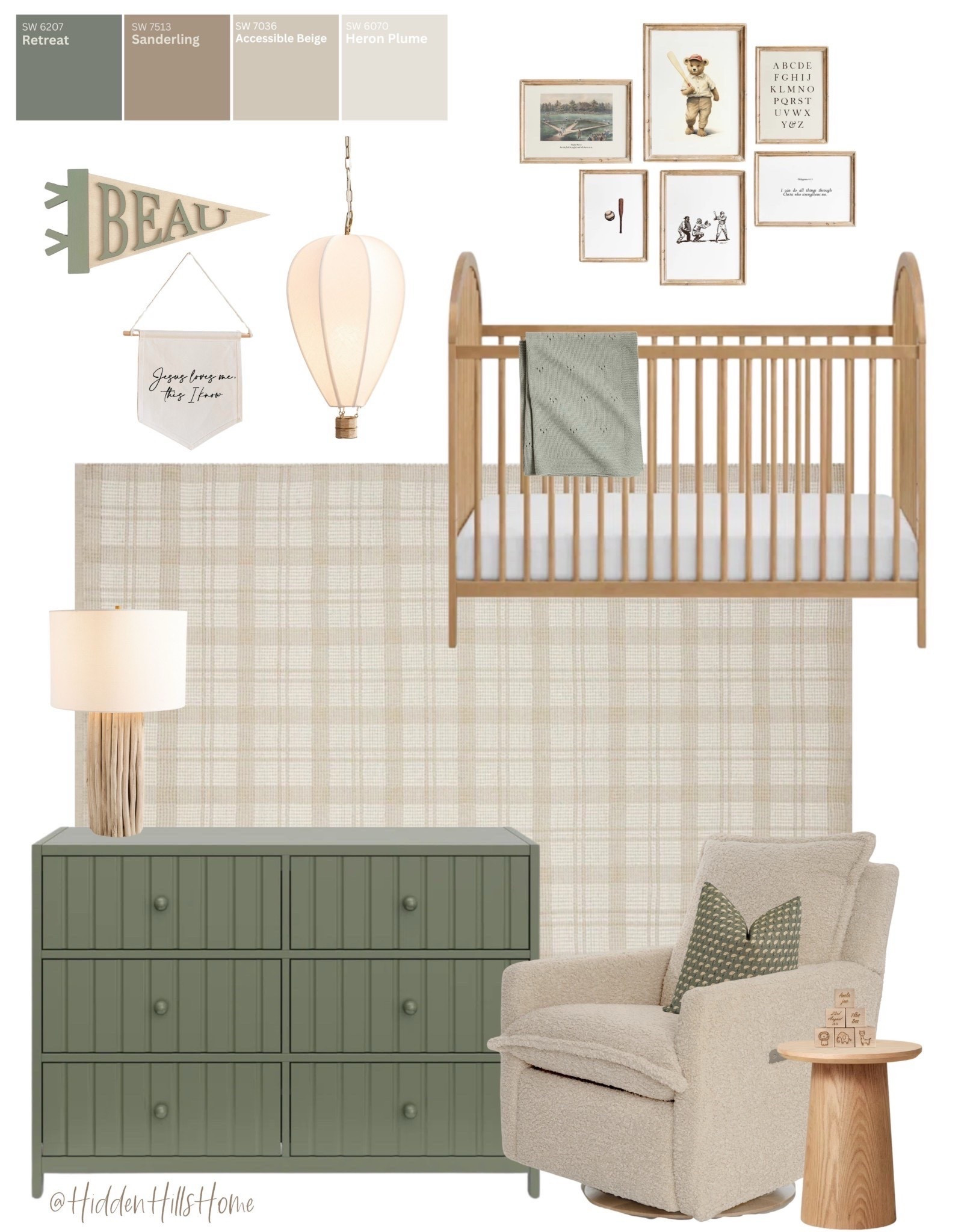Nursery decor mood board, nursery design, cute nursery ideas, nursery paint colors, green paint colors, crib, nursery glider, home decor, baby’s room #green

#LTKSaleAlert #LTKHome #LTKBaby