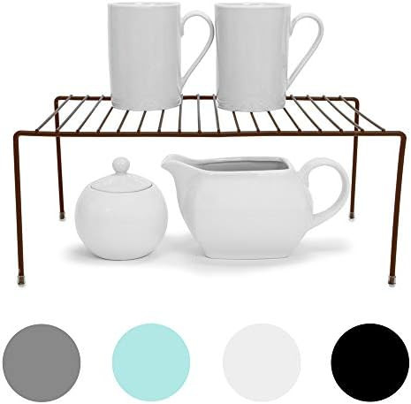 Smart Design Cabinet Storage Shelf Rack - Medium (8.5 x 13.25 Inch) - Steel Metal Wire - Cupboard... | Amazon (US)