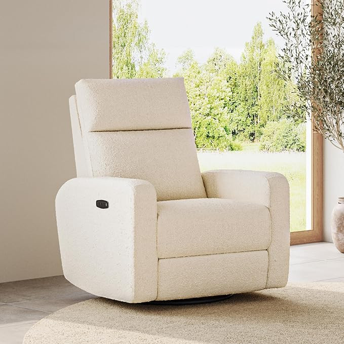 Nurture& The Glider Plus - Premium Nursery Power Recliner | Swivel Chair with Adjustable Head Sup... | Amazon (US)