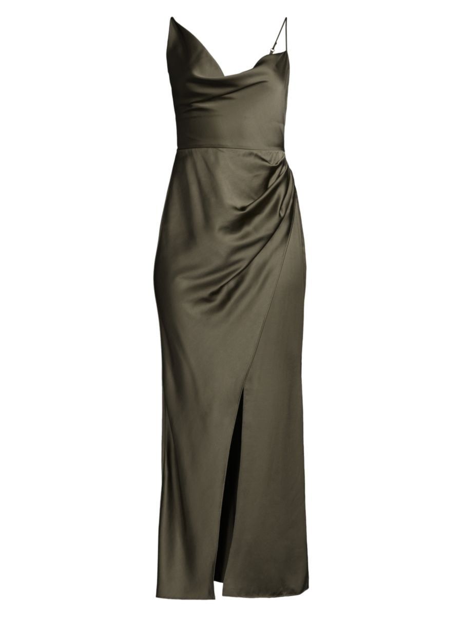 Aria Draped Satin Gown | Saks Fifth Avenue