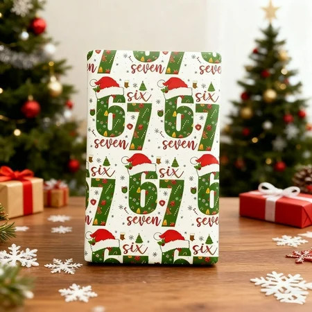 67 Christmas Wrapping Paper, 6 7 Funny Wrapping Paper Christmas, Xmas Gift Wrap, Santa 67 Meme Gift Wrap, Funny Six Seven Holiday Wrapping Papers,C 30*70 in（76.2*177.8cm） | Walmart (US)