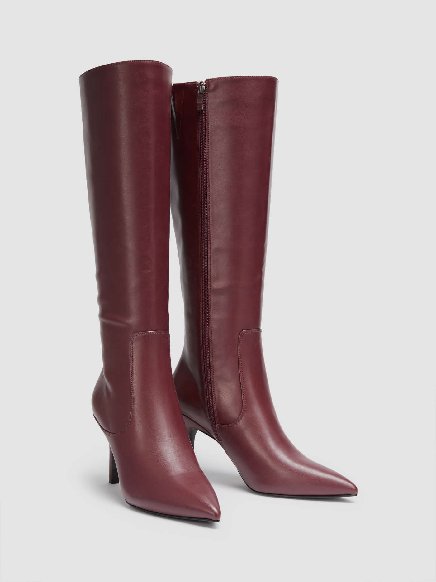 City Chic POINTED TOE STILETTO KNEE HIGH BOOTS For Work | Cider