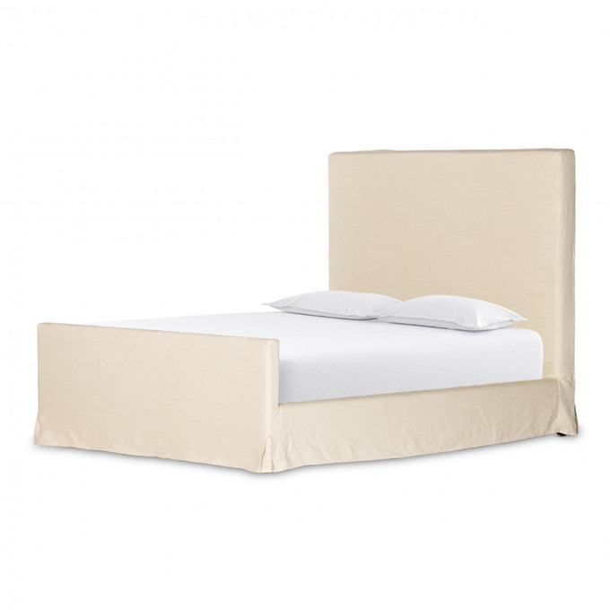 Click for more info about Four Hands Daphne Slipcover Bed Natural King | Gracious Style