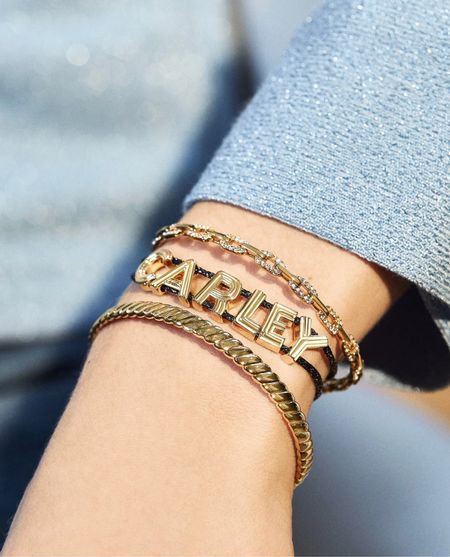 Custom Slider Bracelet: Gold & Cord - Black // 20% off all bracelets with code TWENTY!!! Perfect for gift or accessories your fall fashion outfits!

#LTKsalealert #LTKSale #LTKunder50