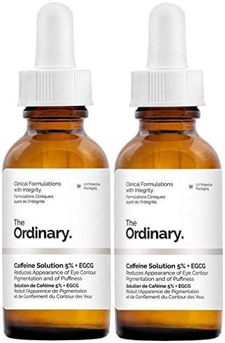 2 Pack of The Ordinary Caffeine Solution 5% + EGCG (30ml): Reduces Appearance of Eye Contour Pigment | Amazon (US)