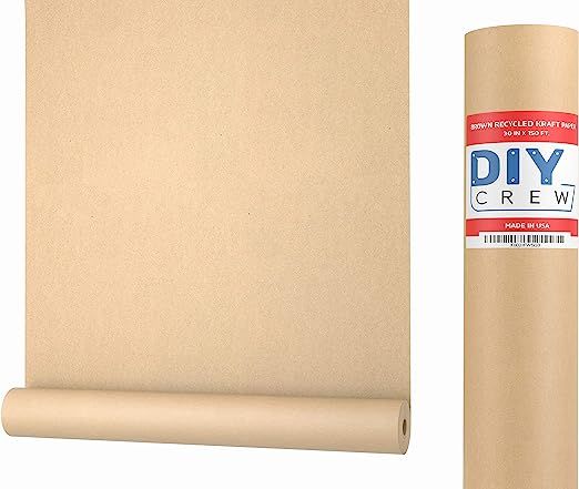 Kraft Paper Roll 30'' X 1800'' (150ft) Brown Mega Roll - Made in Usa 100% Natural Recycled Materi... | Amazon (US)