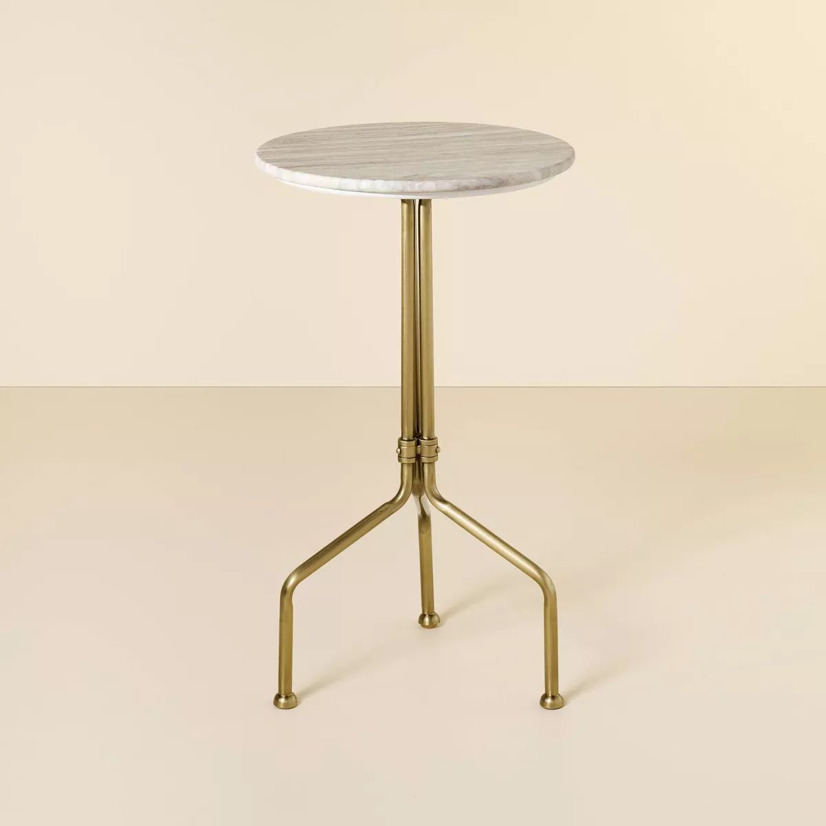 Marble and Brass Accent Side Drink Table - Hearth & Hand™ with Magnolia | Target