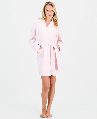Women's Solid Quilted Belted Robe | Macy's