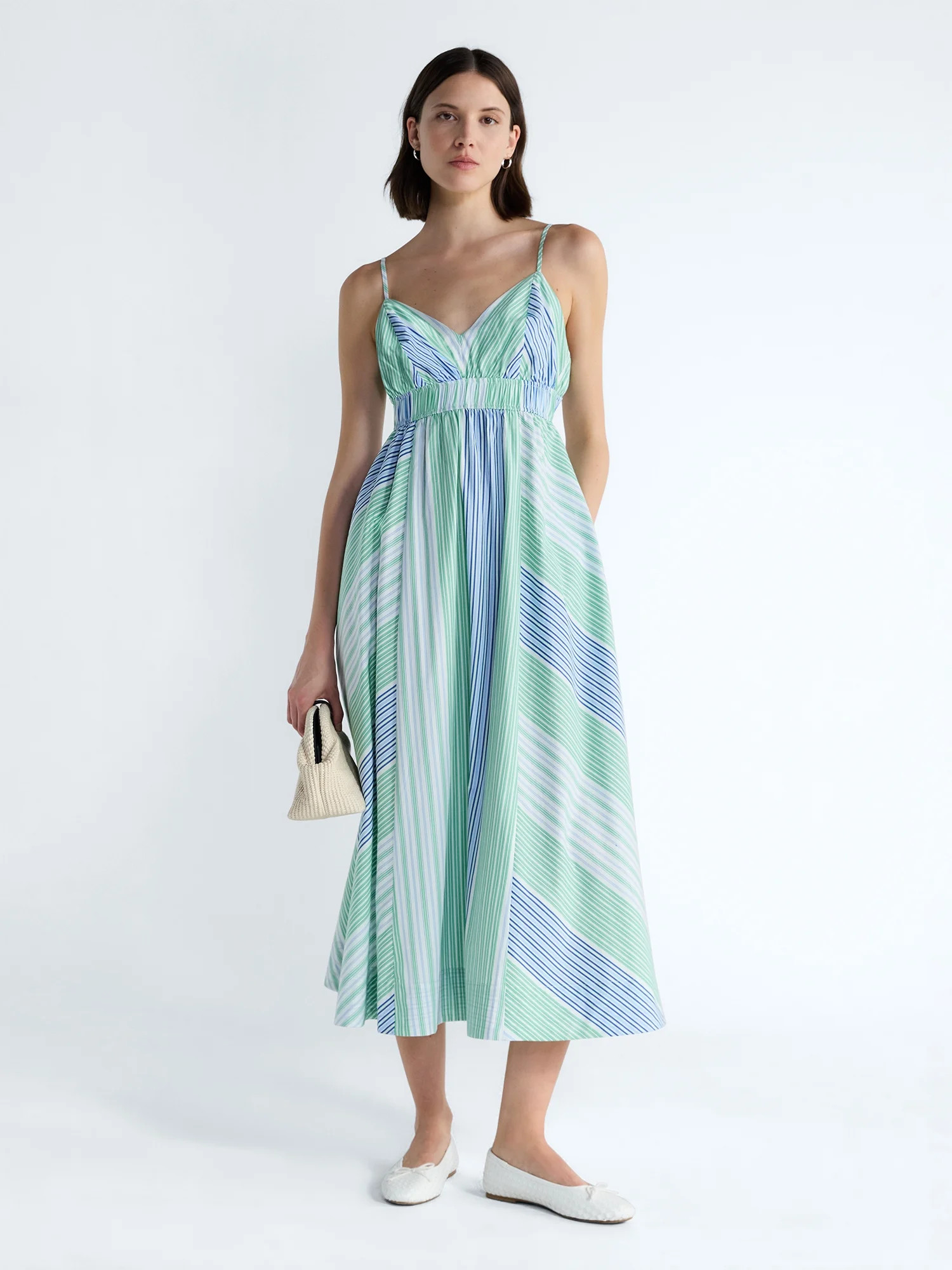 Free Assembly Women's and Women's N-Neck Cami Maxi Dress, Sizes XS-4X | Walmart (US)