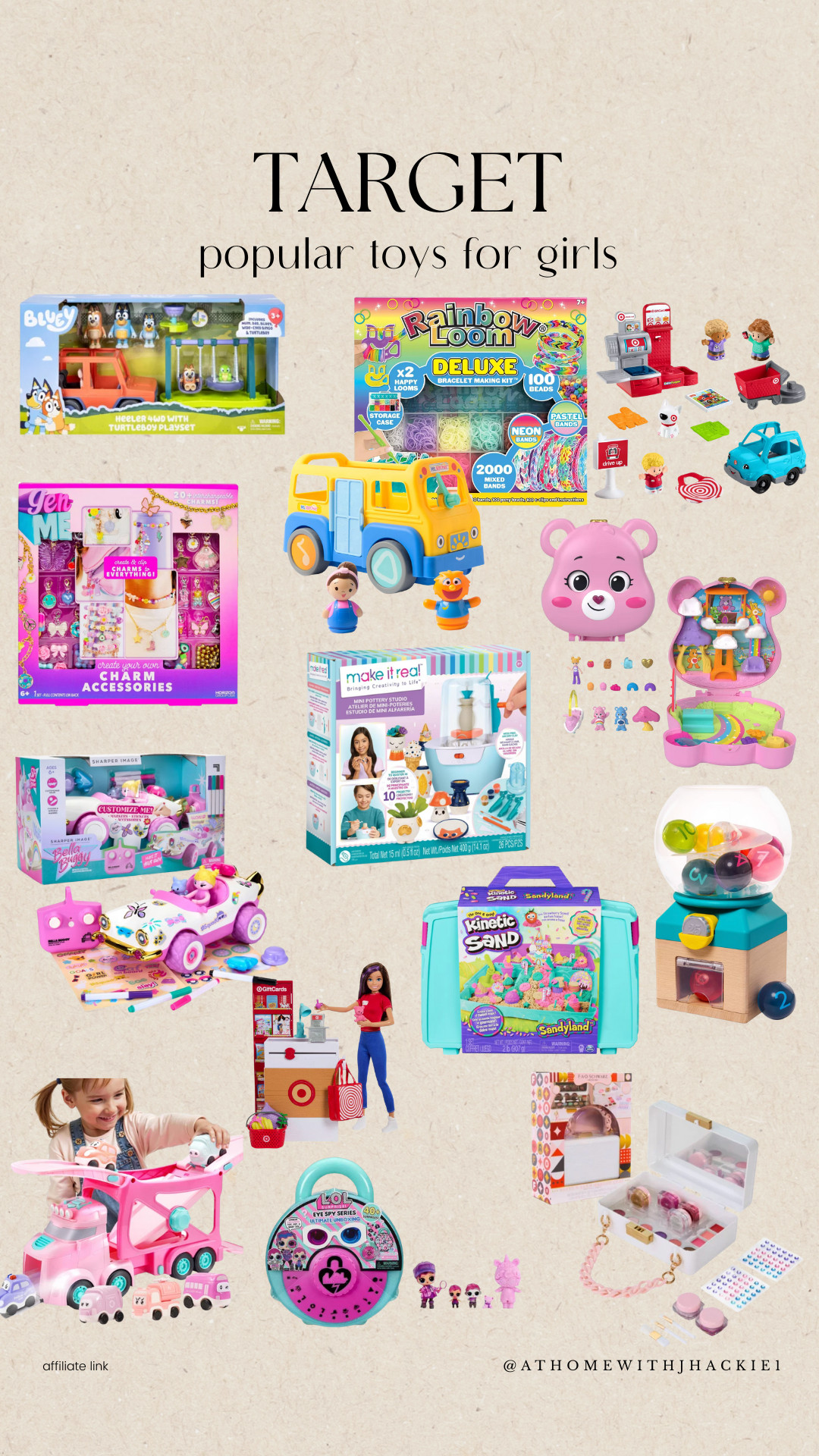 Target toys for girls, girls christmas gifts target, trending toys for girls 2024, bluey toys target, rainbow loom deluxe kit, make it real craft kit, kids charm accessories, kinetic sand kit, target doll toys, polly pocket playsets, girl gift ideas target, top toys for girls, target holiday toy guide
 

 #LTKCyberWeek 

#LTKGiftGuide #LTKHoliday