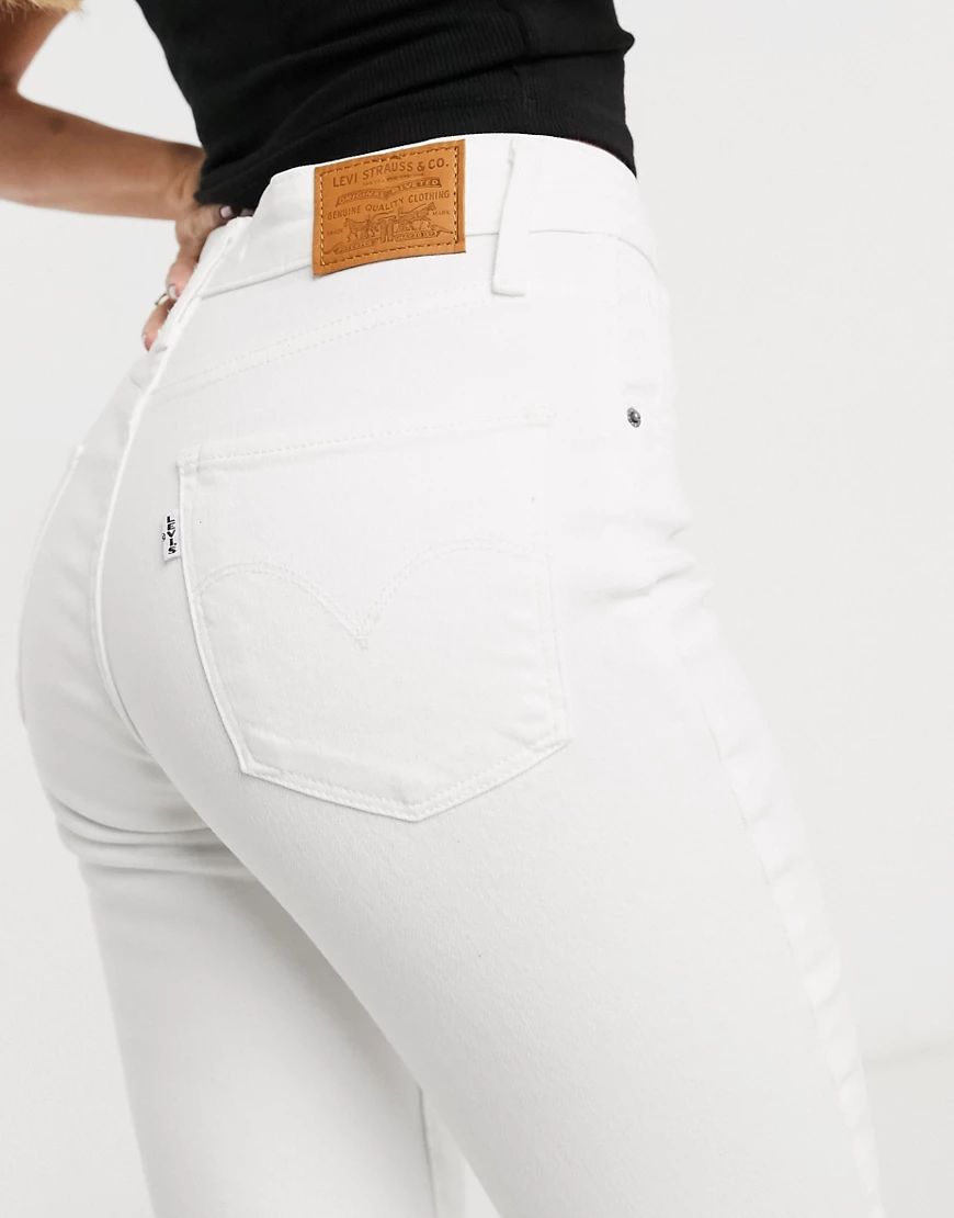 Levi's 721 skinny high rise jean in white | ASOS (Global)