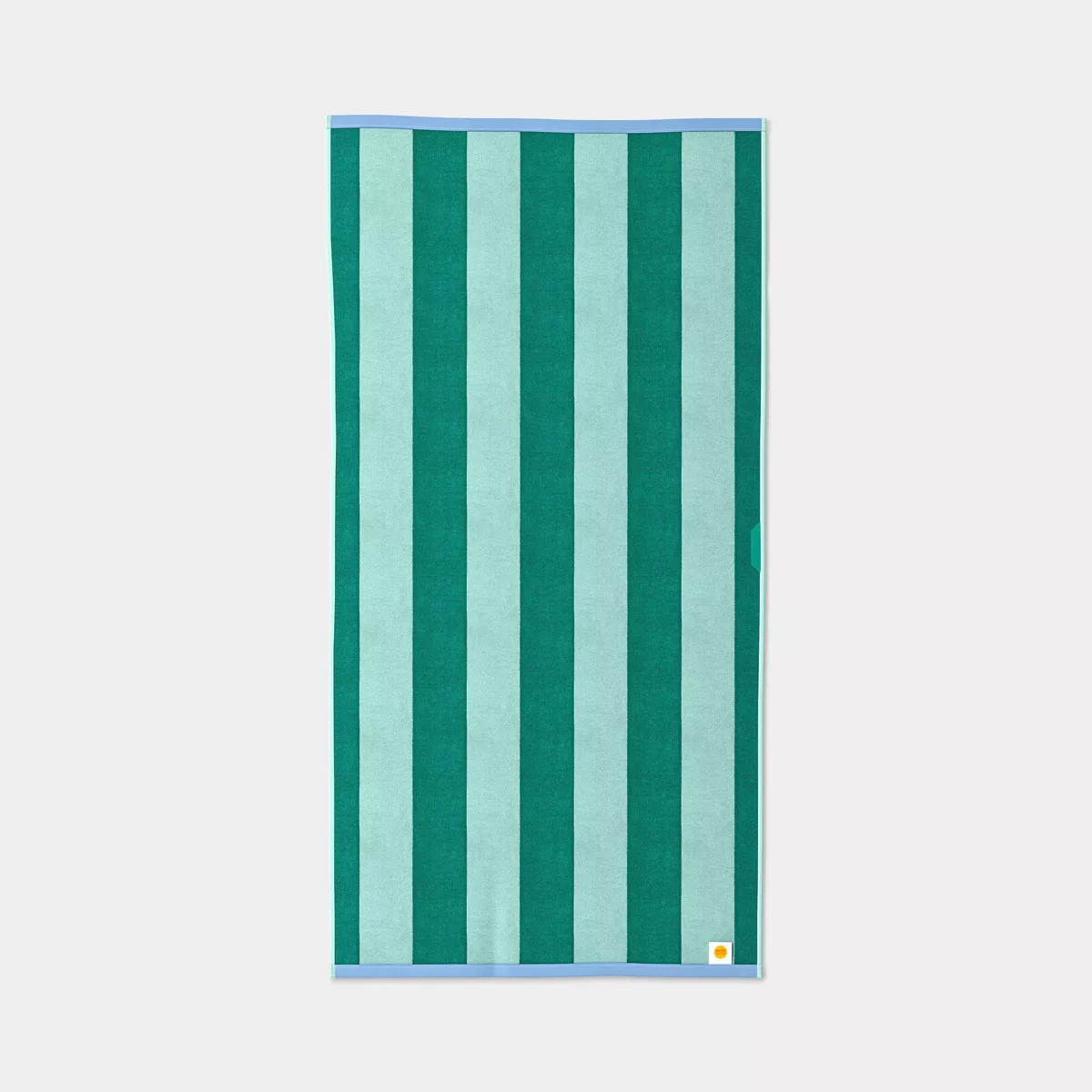 32"x62" Vertical Cabana Striped Reversible Beach Towel Teal - Sun Squad™ | Target