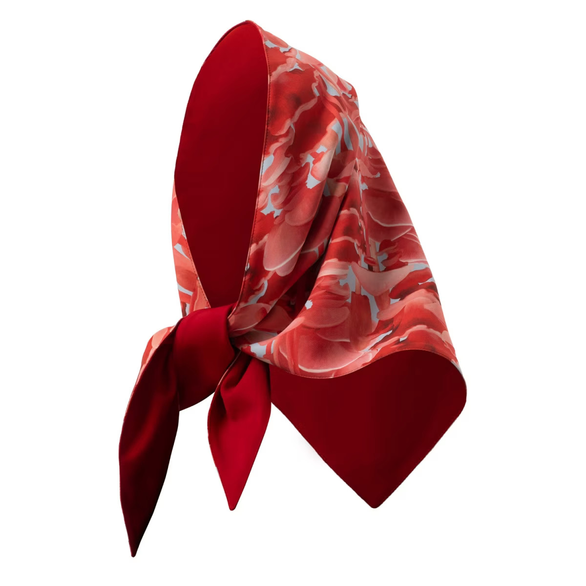 Pale Red Mushroom Print Shawl Scarf | Wolf & Badger