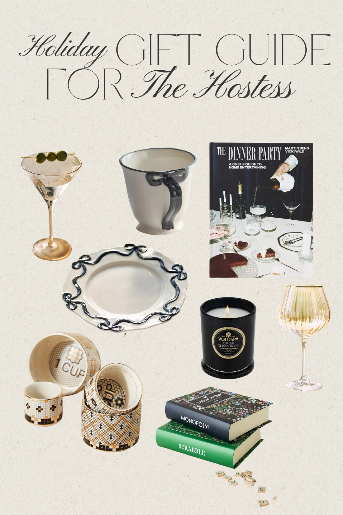 Holiday gift guide for the hostess • Christmas gifts • Anthropologie • monopoly game • hosting games • Black Friday deals •

#LTKCyberWeek #LTKHoliday #LTKGiftGuide