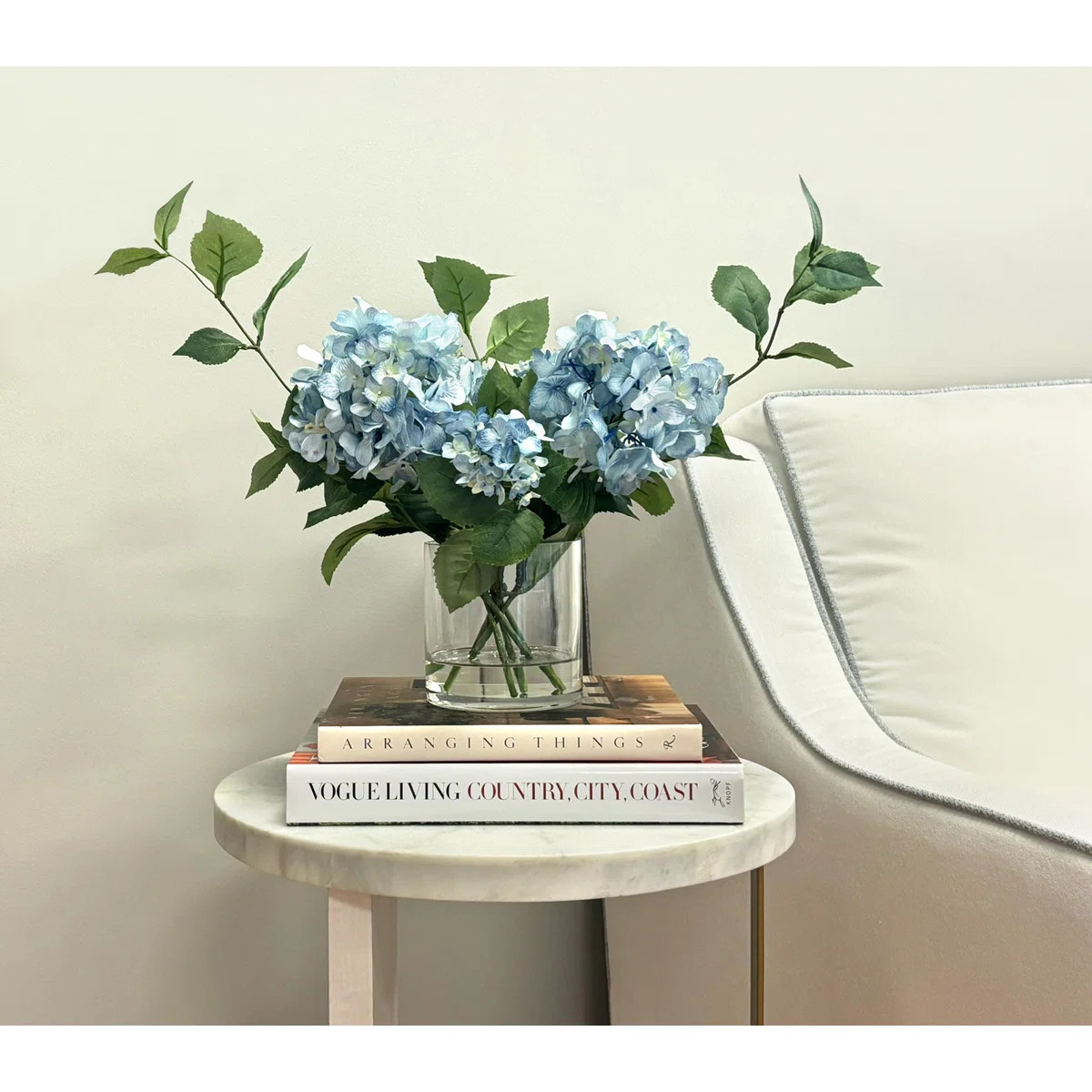 Keenum Hydrangea Floral Arrangement in Vase | Wayfair North America