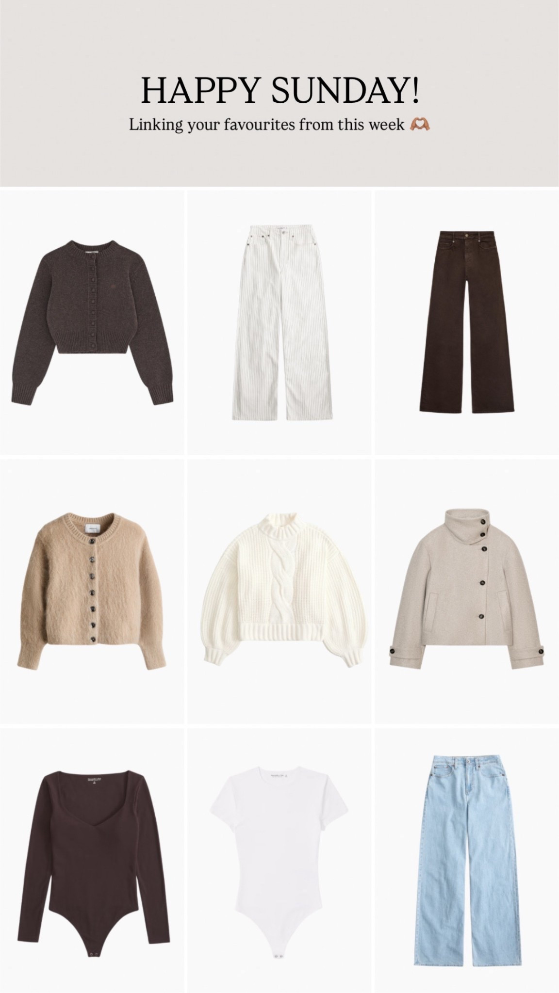 Your weekly faves 

#LTKeurope #LTKstyletip #LTKwinter