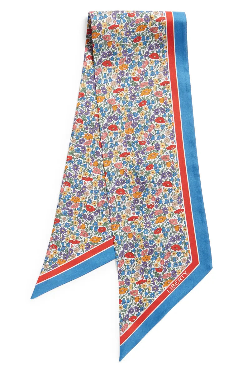 Poppy & Daisy Floral Silk Ribbon Scarf | Nordstrom