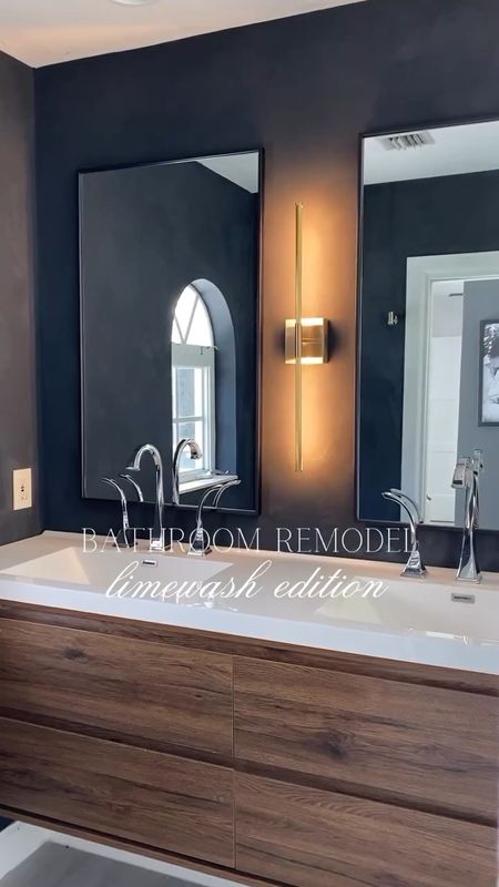This is your sign to incorporate limewash in your next project 😍

This bathroom remodel is still one of my favorite projects in our home, I’m still not over the transformation and the TEXTURE 🖤

Everything I used for this bathroom transformation is linked in my LTK 🖤

#bathroomdesign #bathroomremodel #homeinspo #remodel #limewash #moodyinteriors #interiors #bocaraton #interiordesigner

#LTKhome #LTKsalealert #LTKbeauty