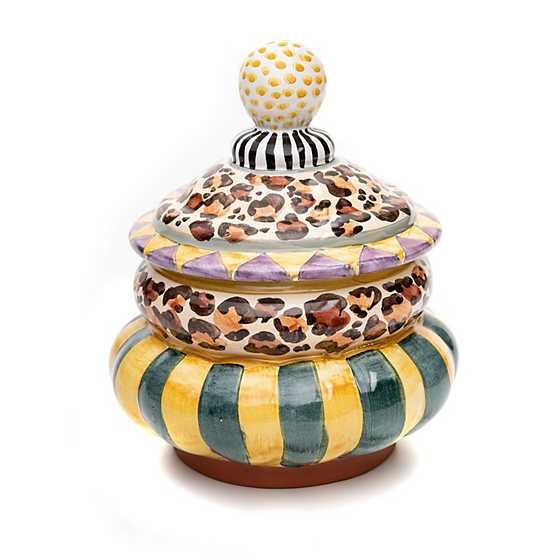 Leopard Groovy Canister | MacKenzie-Childs