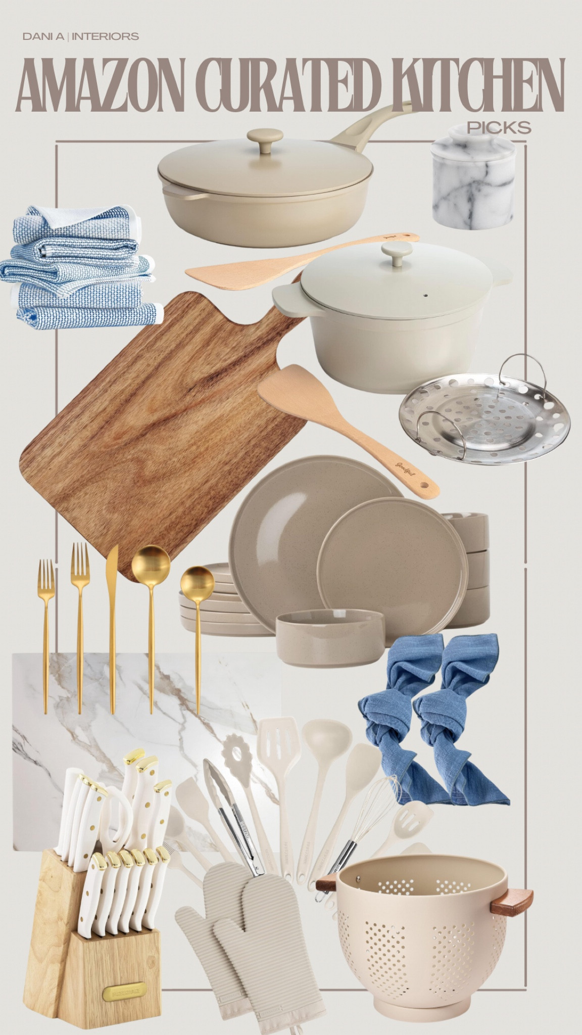 Amazon home curated kitchen finds — loving the beige, neutral wood tones + marble together 👏🏻👏🏻👏🏻

#LTKHome #LTKGiftGuide #LTKFindsUnder100