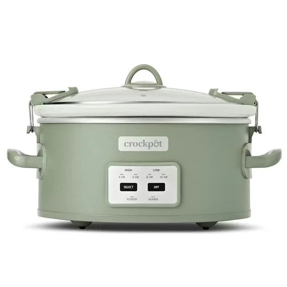 Crock-Pot SAP_2168491 6qt Cook and Carry Programmable Slow Cooker - Moonshine | Walmart (US)