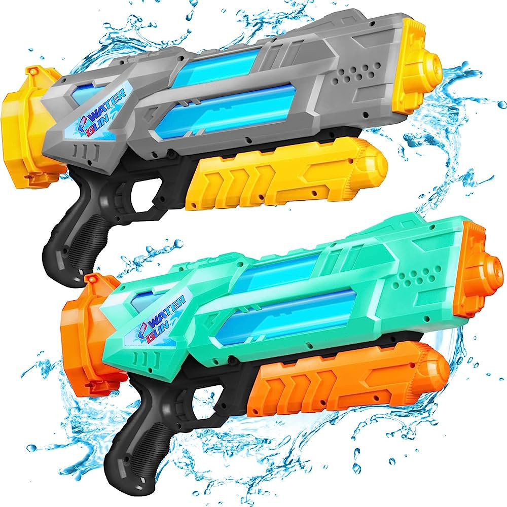 Super Water Guns for Kids Adults - 2 Pack Super Water Blaster Soaker Squirt Guns 1200cc with Exce... | Amazon (US)