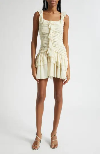 Siedrés Gemma Tierred Ruffle Chiffon Minidress | Nordstrom | Nordstrom