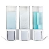 Better Living Products Clever Soap & Shower Triple Dispenser, White/Chrome | Amazon (US)