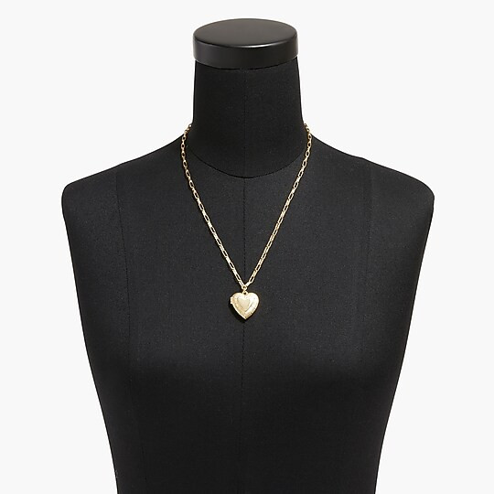 Heart locket necklace | J.Crew Factory