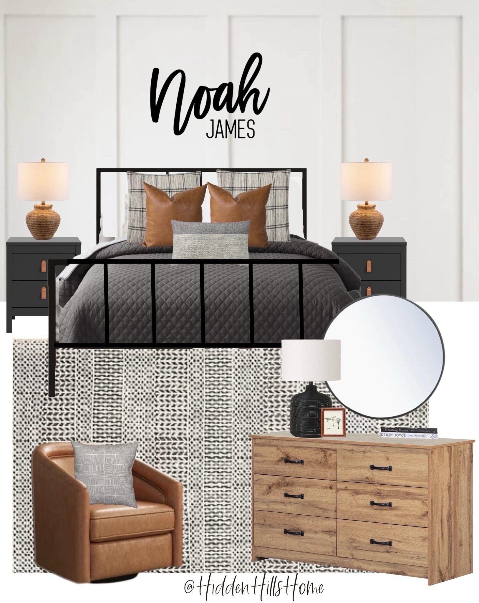 Boys bedroom decor, teen boys room decor ideas, masculine teen boys room mood board #boysbedroom

#LTKHome #LTKSaleAlert #LTKKids