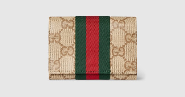 Gucci - Bi-fold card case with Web | Gucci (US)