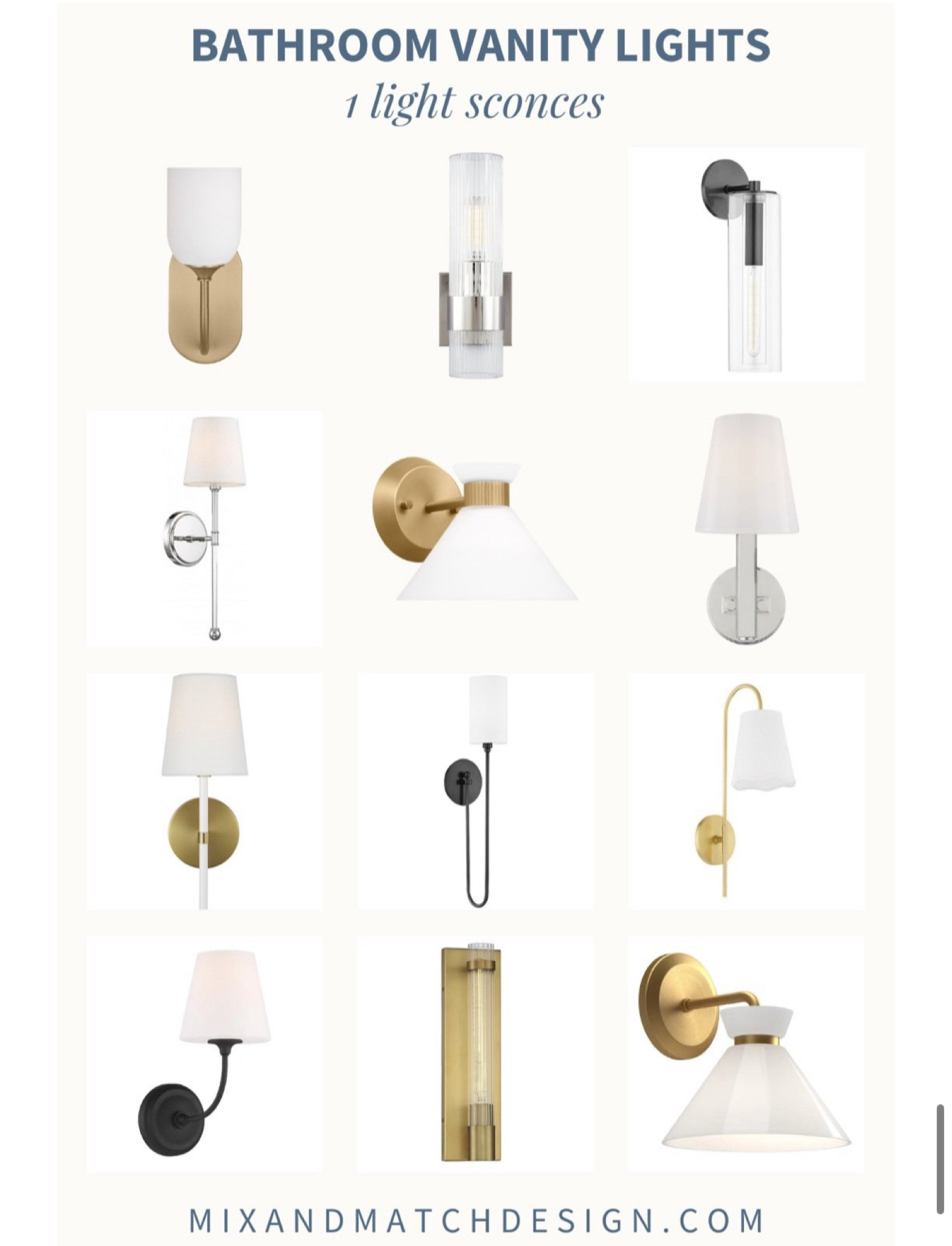 Renovating a bathroom sometime soon? Lighting can play such an important role in function and style! These are a few of my favorite single light sconces that are great for flanking mirrors!

#LTKHome