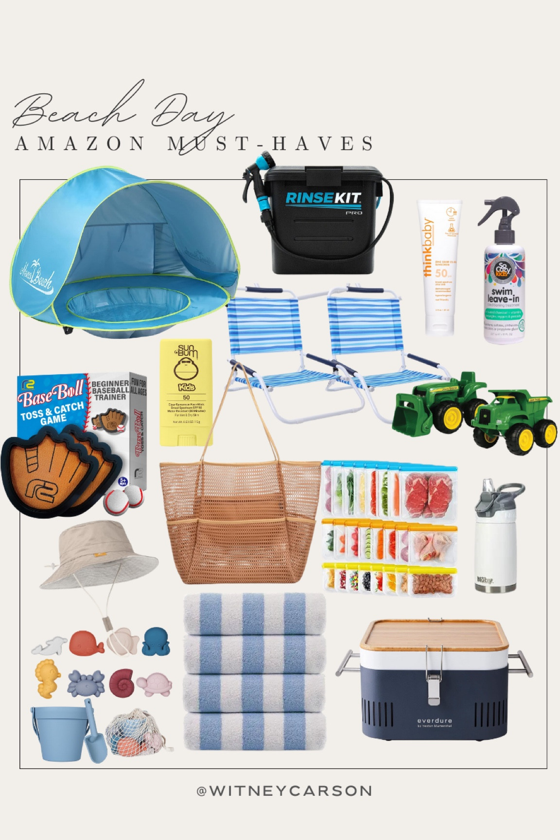 Beach Day essentials! 🌊🤍☁️ 

beach day l amazon beach l florida 