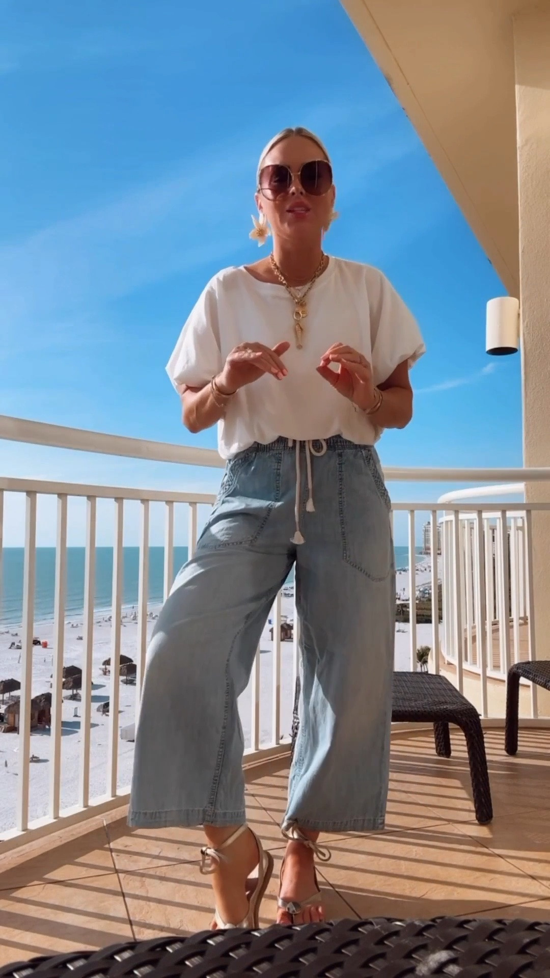 The best beachy jeans! I love this outfit! 🩵
Small in pants, med in top. 

Style. Jeans. Summer outfit. Bubble tee. Spring 2026. Spring outfit. Memorial Day. MDW. Beach outfit. 

https://liketk.it/6c7Lt

#LTKSaleAlert #LTKSeasonal #LTKootd #LTKootd #LTKgrwm