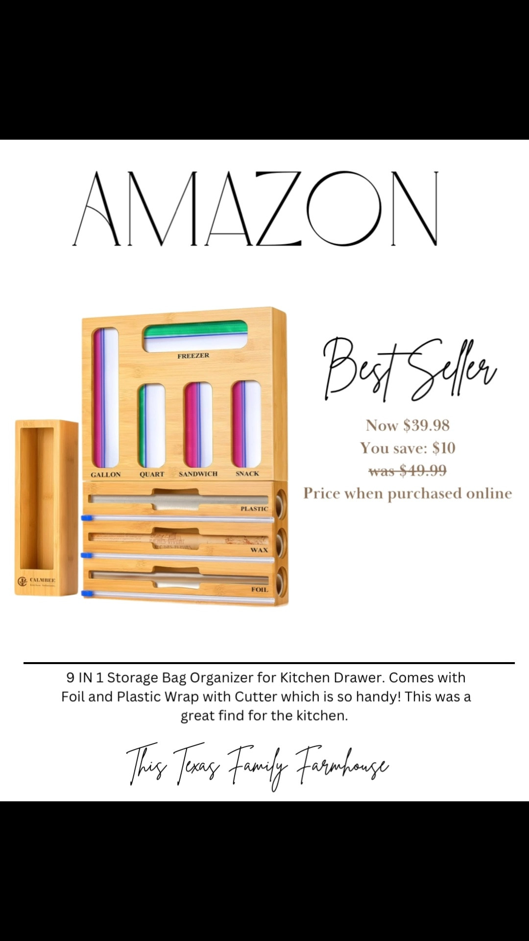 On sale for 20% off today! You can keep this in a drawer or hang it on the wall. It has been super handy in the kitchen for us. 



#LTKWatchNow #LTKSaleAlert #LTKHome