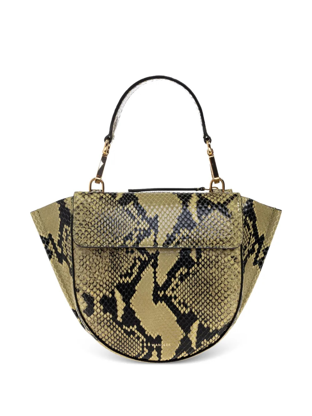 Wandler Mia snakeskin tote bag - Green | Farfetch Global