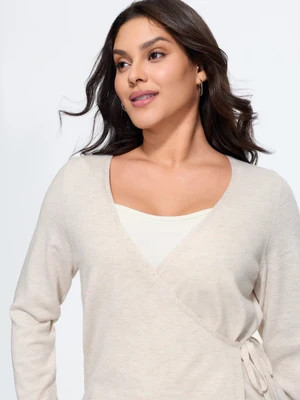 Wrap Side Tie Adjustable Waist Cardigan | Bloomchic