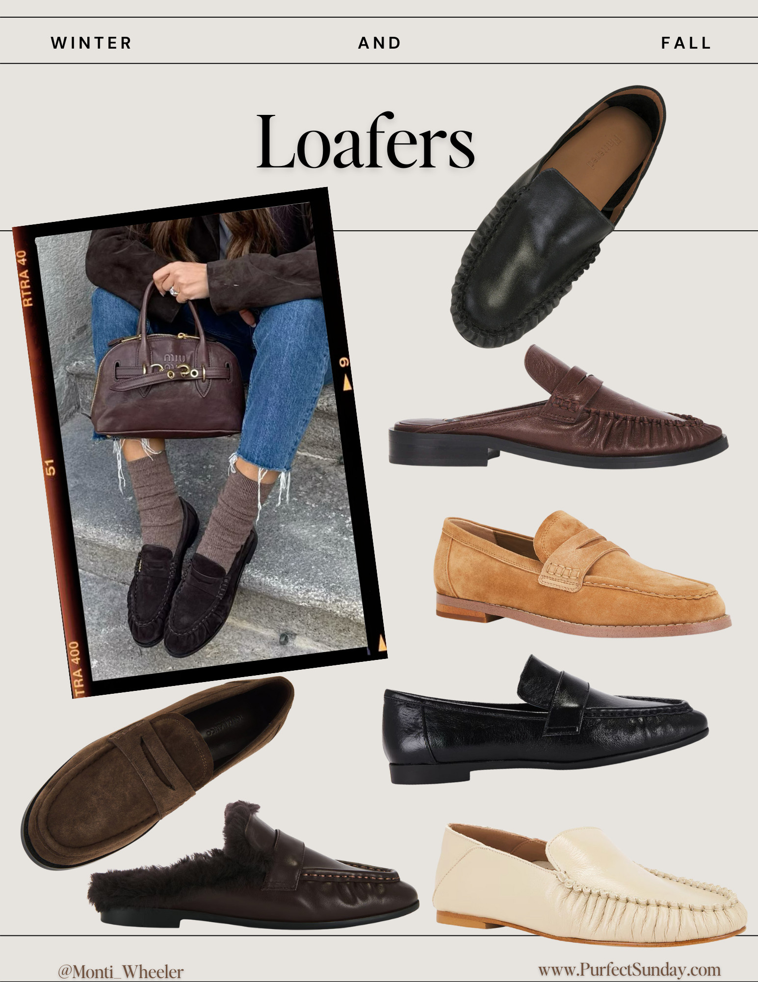 Loafers are one of the must have shoes that every women should have in her closet  
 
Leather loafers, black loafers, suede loafers, brown loafers. 

 