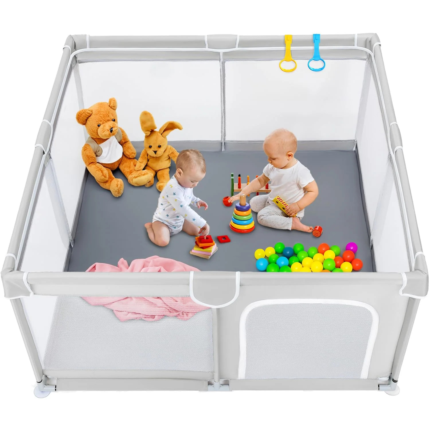 Baby Playpen, HDJ 59 inch Baby Playard with Storage Bag ,Portable Baby Fence ,Kids Activity Cente... | Walmart (US)