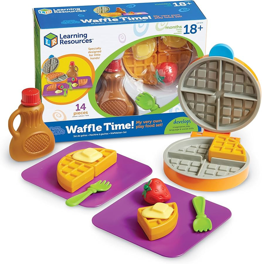 Learning Resources New Sprouts Waffle Time - Breakfast Pretend Play Food Kitchen Toys, Montessori... | Amazon (US)