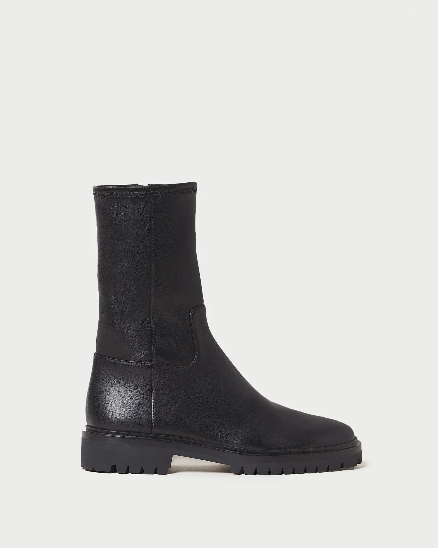 Danny Black Mid Lug Boot | Loeffler Randall