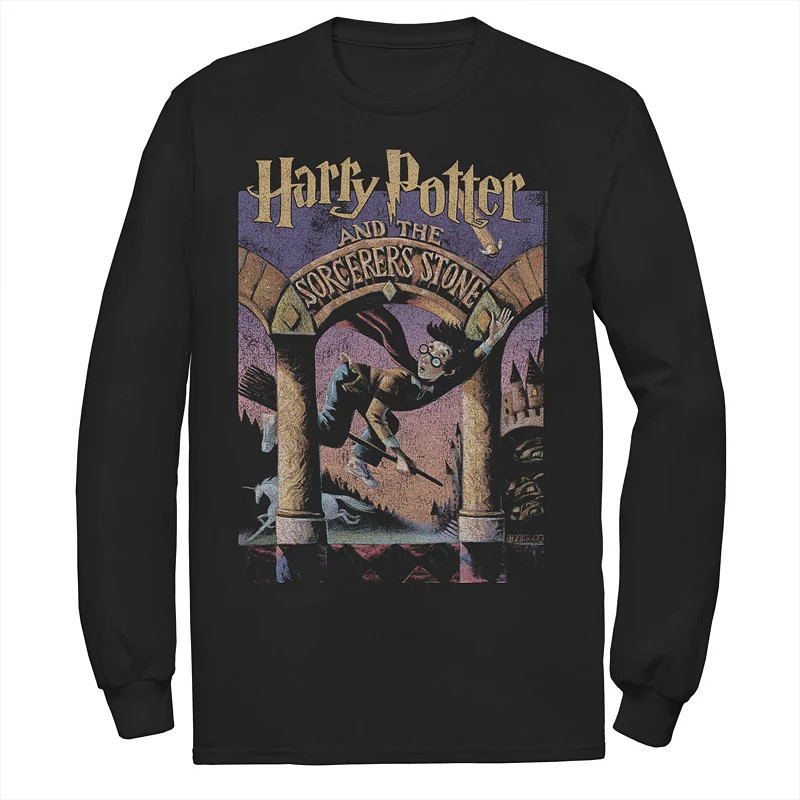 Men's Harry Potter Sorcerers Stone Poster Tee, Size: Medium, Black | Kohl's